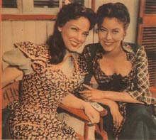 On the deck of the Show Boat with Ava Gardner