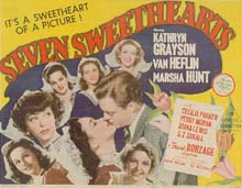 Seven Sweethearts lobby card (title card)