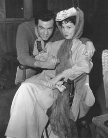 On the set with Mario Lanza