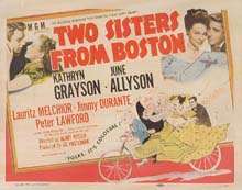 Two Sisters From Boston lobby card (title card)