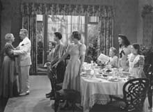 Dining Room scene with family