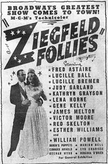 Ziegfeld Follies newspaper ad
